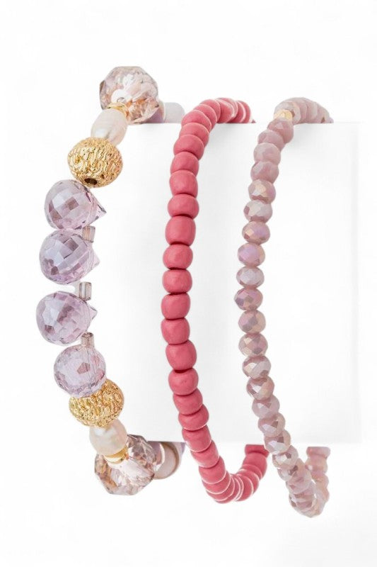 Mix Beads Layer Necklace Set