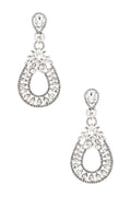 Mix Crystal Drop Chandelier Earrings