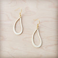 Matte Gold Teardrop Earrings
