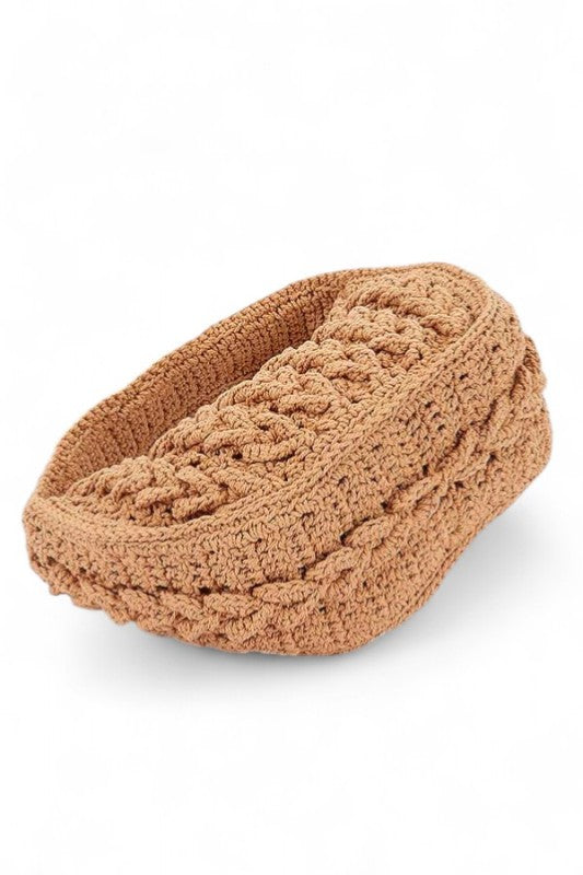 Cotton Braided Top Handle Small Shoudler Bag