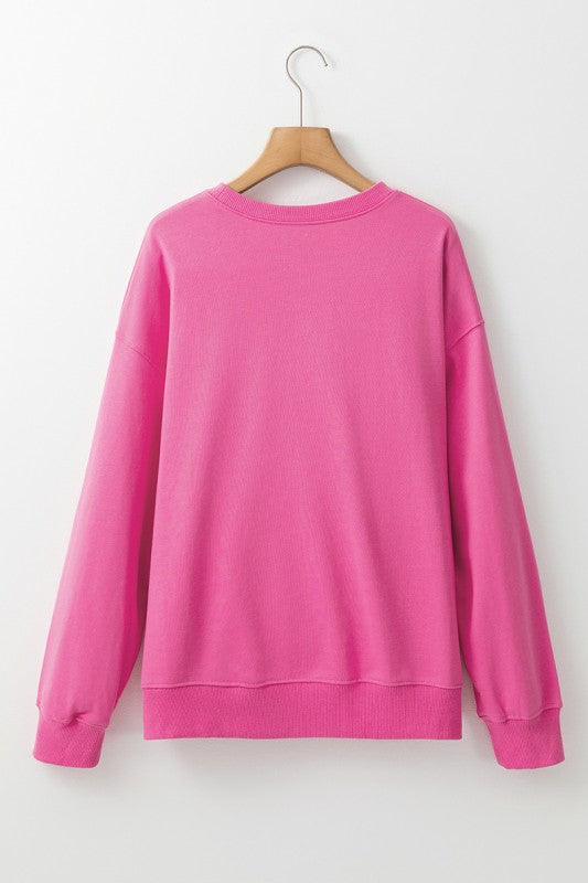 Women Floral MAMA Graphic Pullover Sweatshirt
