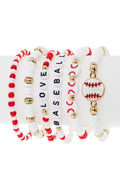 Love Baseball Bracelet Set