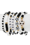 Love Soccer Bracelet Set