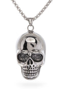 Heavy Metal Skull Pendant Stainless Steel Necklace