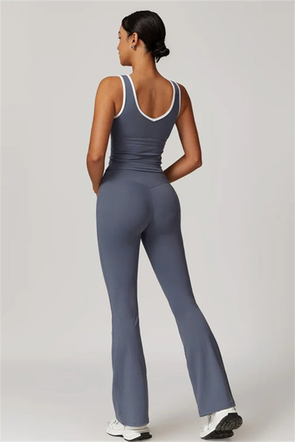 The Stamina Tank Top Flared Leggings 2-Piece Set