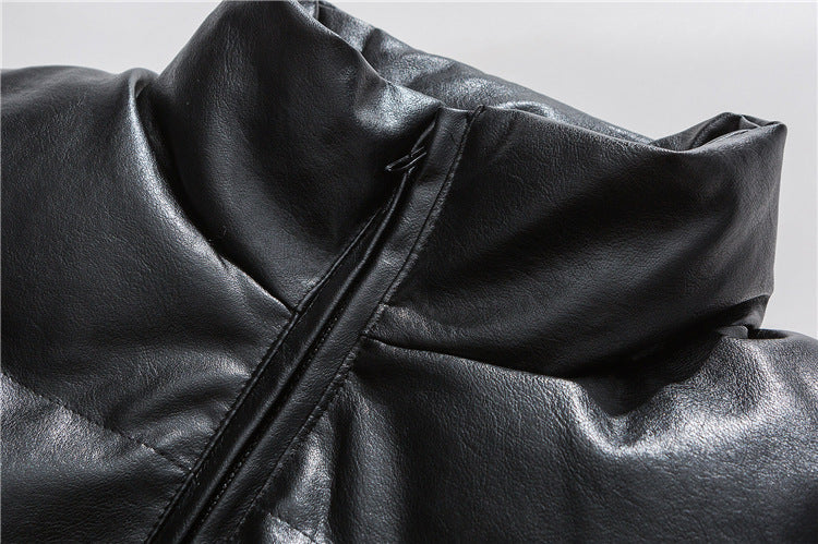 Men's Thick Leather Jacket Men's Trendy Brand