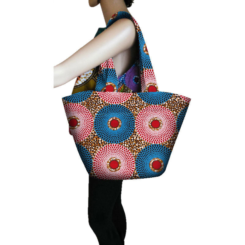 Batik print handbag