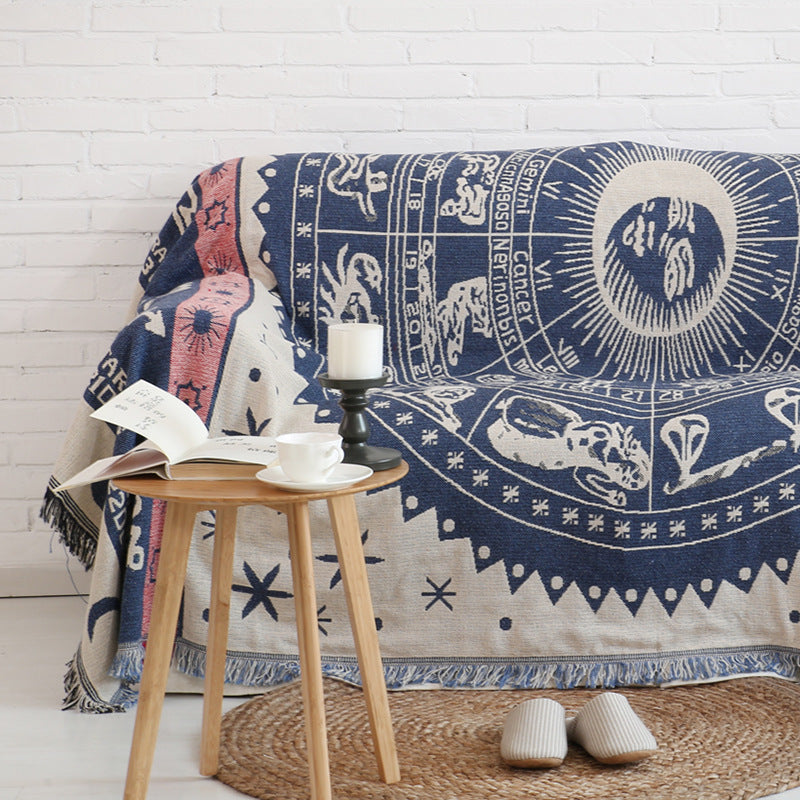 Anti-slip fabric sofa cushion sofa blanket