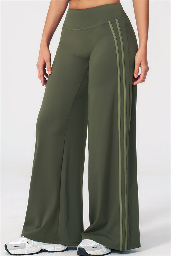The Evoke Racerback Sports Bra Straight Leg Pants 2-Piece Set