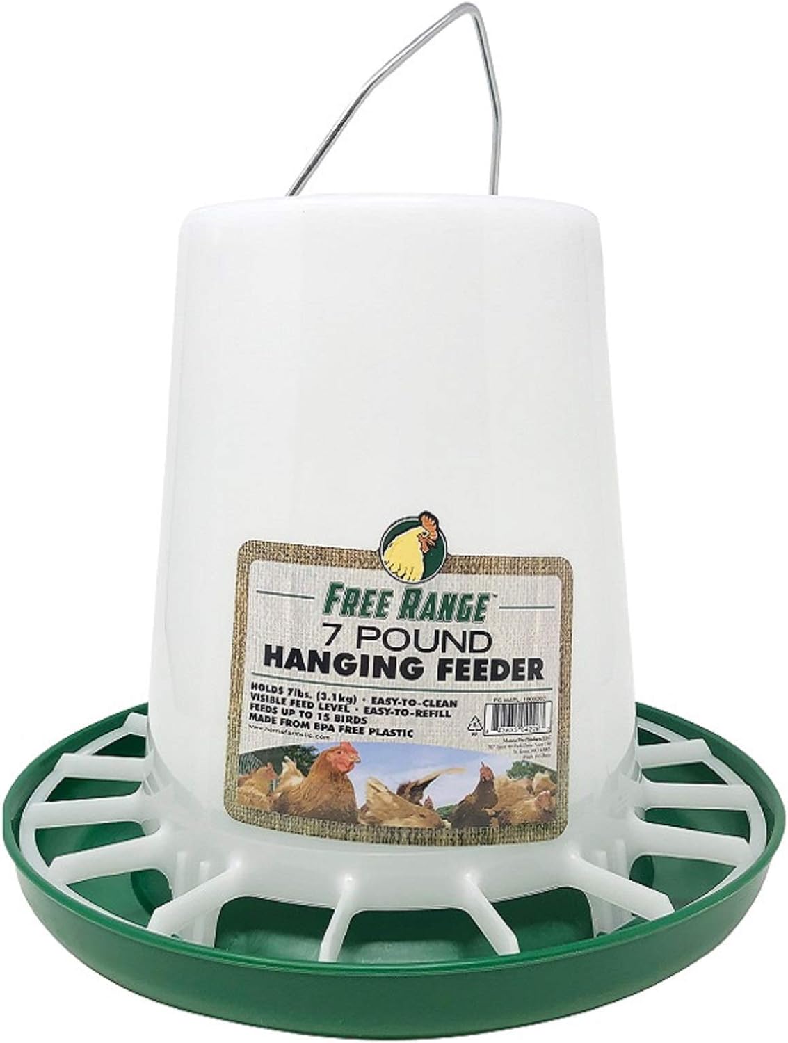 Harris Farms Free Range Hanging Poultry Feeder 7 lbs. Capacity