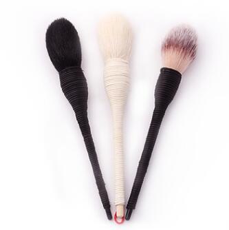 Profesional Flat Goat Wool Rattan Makeup Brush
