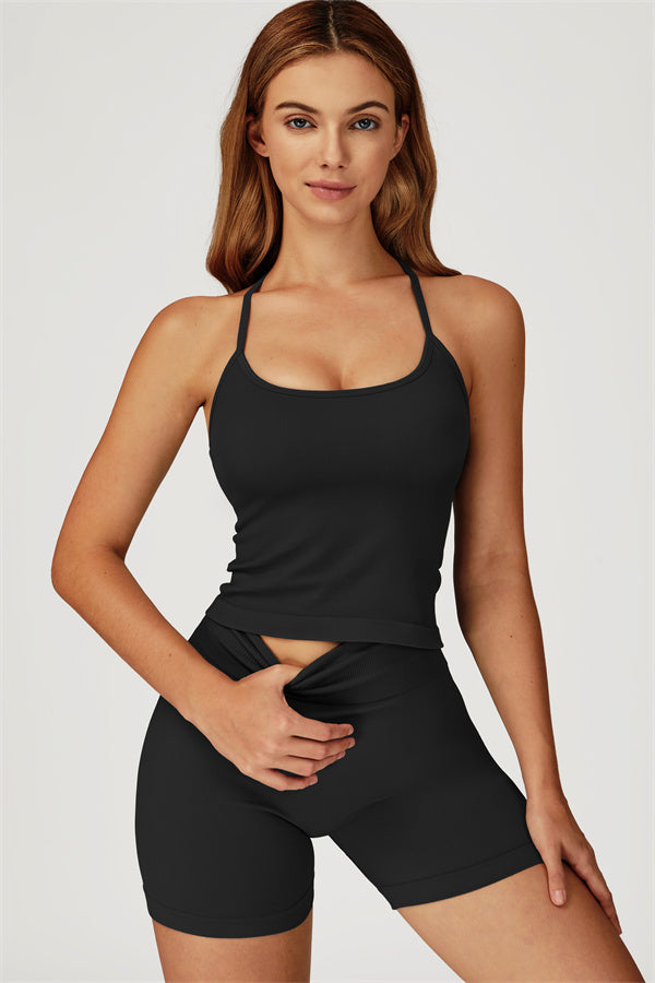 The Sculpt Crop Top Shorts 2-Piece Set