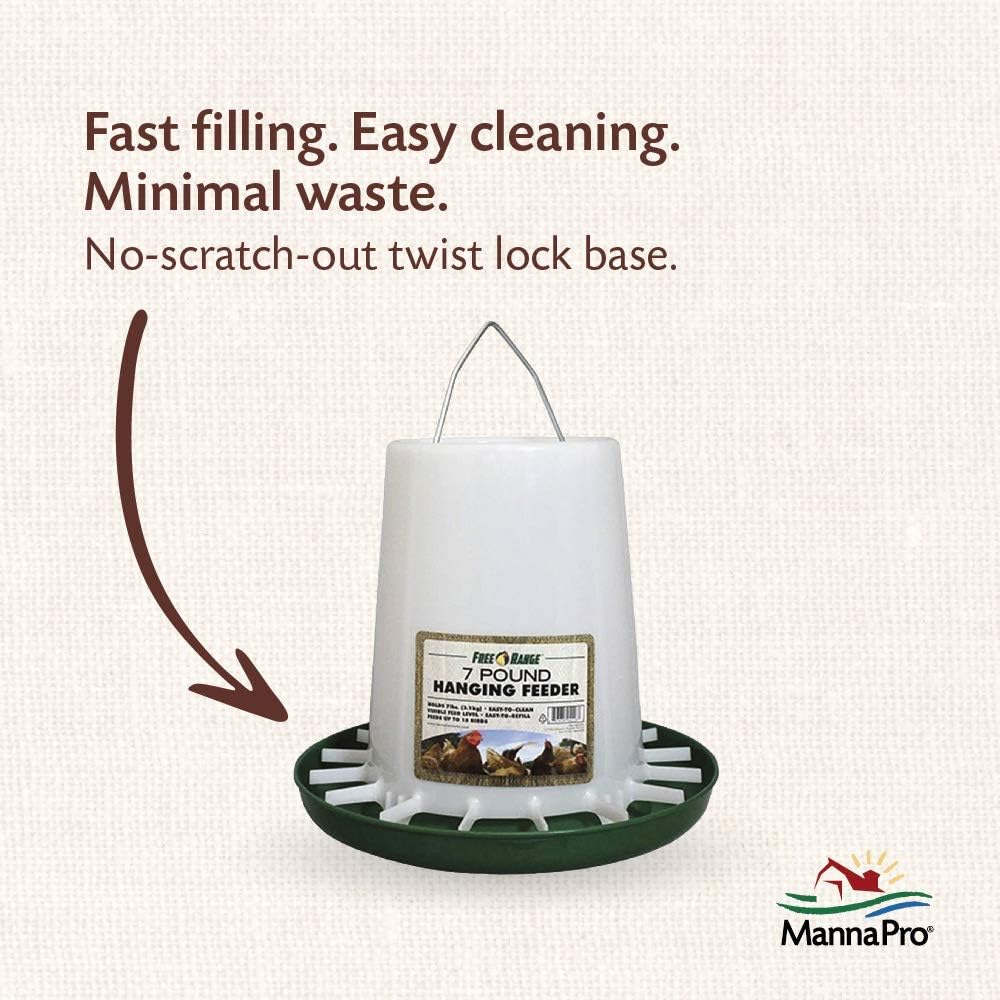 Harris Farms Free Range Hanging Poultry Feeder 7 lbs. Capacity