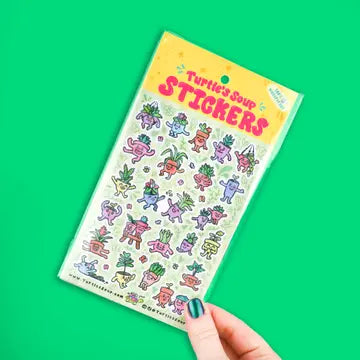 Playful Plants - Holographic Sticker Sheet