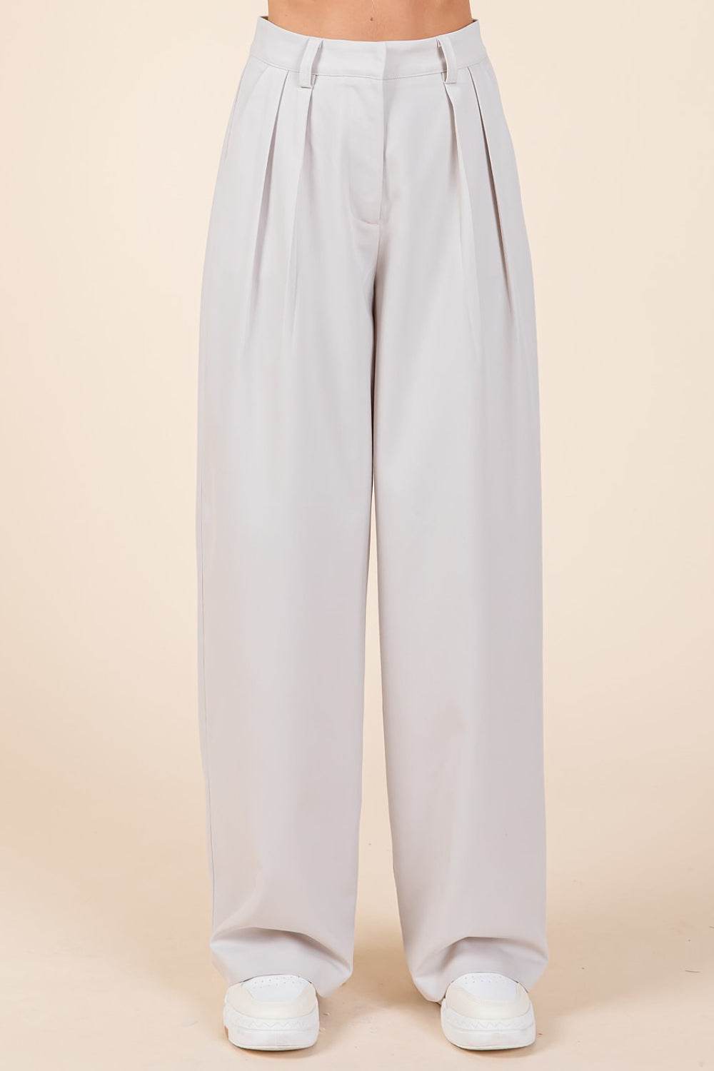 Mittoshop Pintuck Detail High Rise Pants