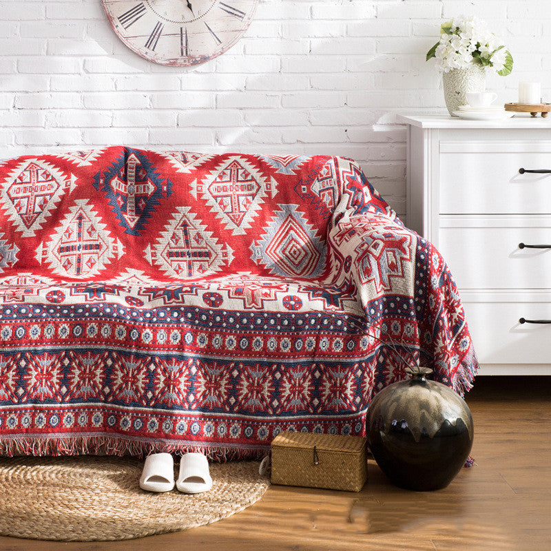 Anti-slip fabric sofa cushion sofa blanket