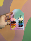 Rainbow Cloud Earrings