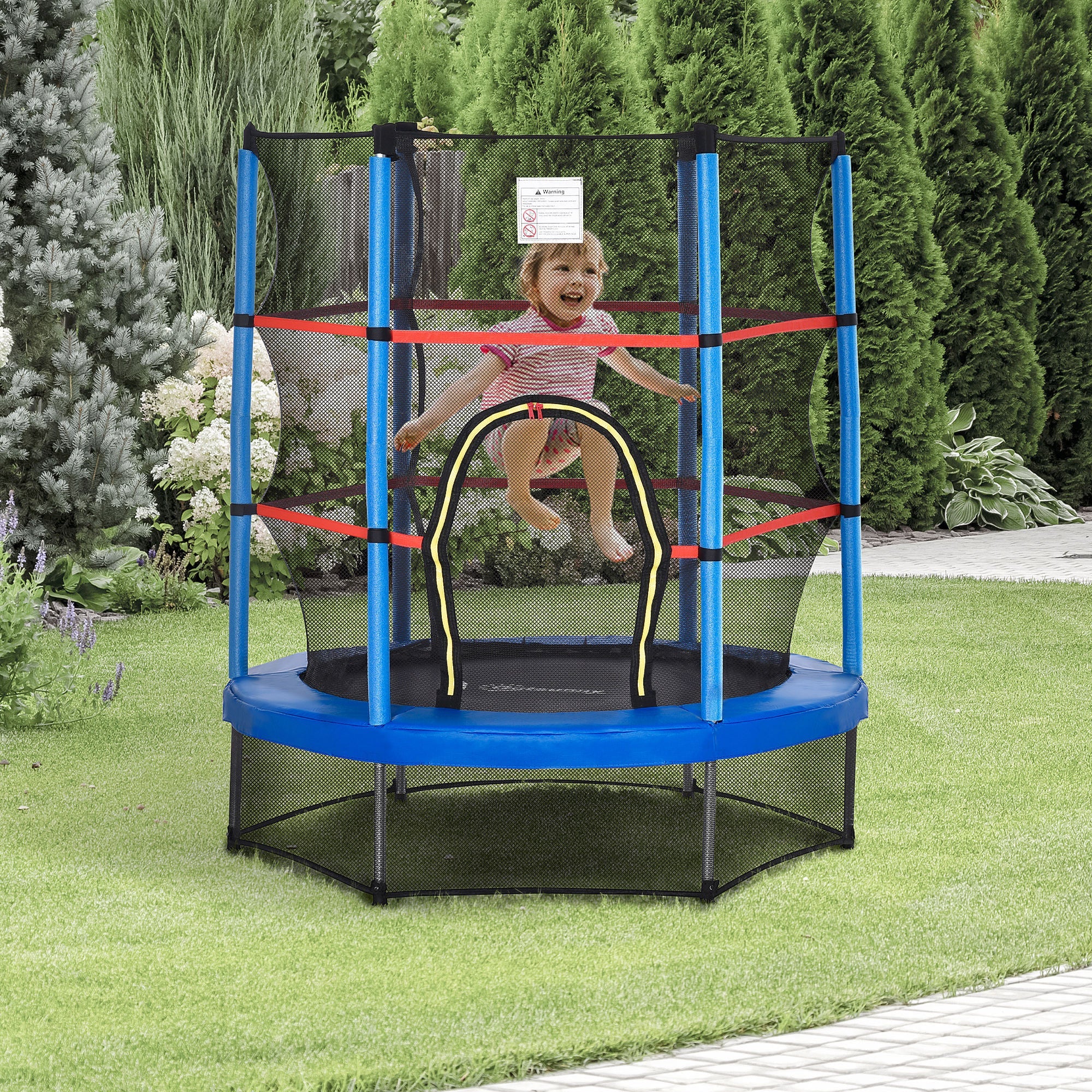 5FT Kids Trampoline with Enclosure Net for Age 3 to 6 Years