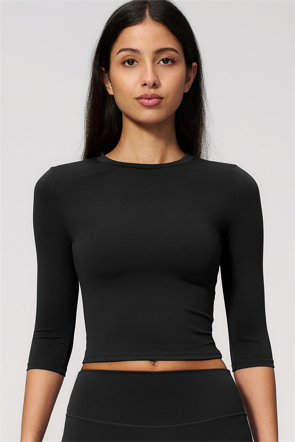 The Natalia Half-Sleeve Top Leggings 2-Piece Set