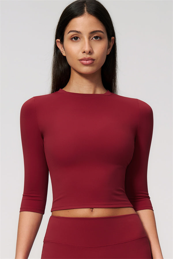 The Natalia Half-Sleeve Top Leggings 2-Piece Set