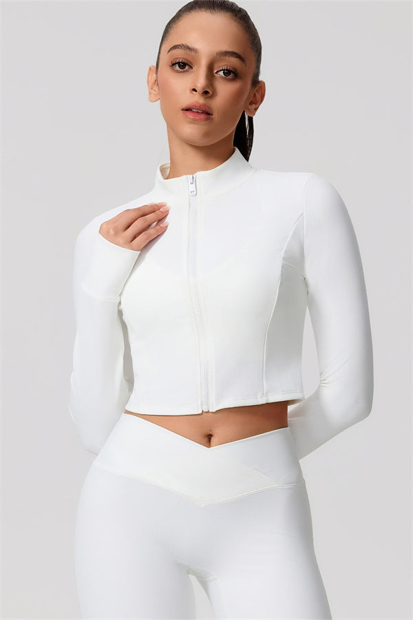 The Daze Zip Jacket Flared Leggings 2-Piece Set