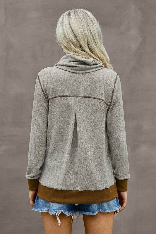 Trutle Neck Long Sleeves Top