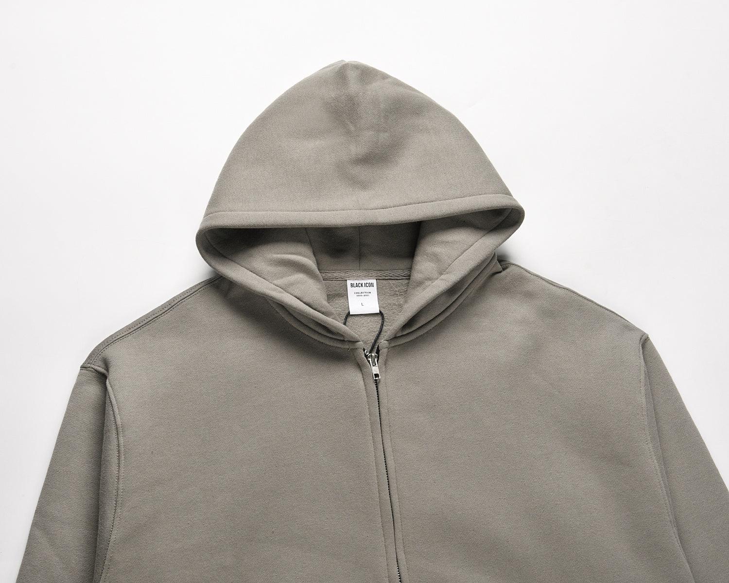 Men's Solid Color Double Zip Hoodie