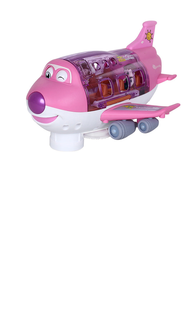 Electric Universal Cartoon Airplane Lights Music Rotation