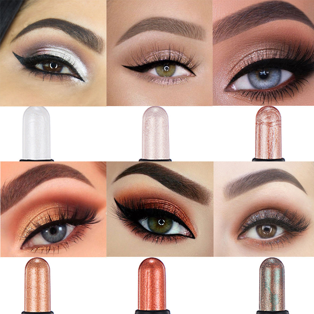 Double-headed Eyeliner Pen Suit Long-lasting Pearlescent