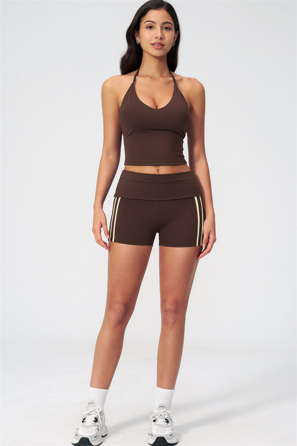 The Evoke Crop Top Shorts 2-Piece Set