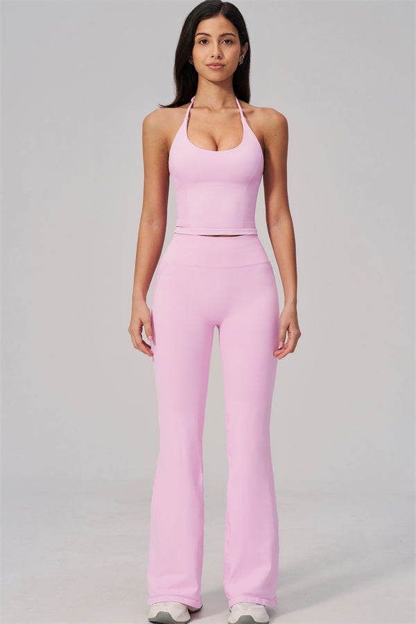 The Align Halter Tank Top Flared Leggings 2-Piece Set