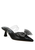 Freja Embellished Bow Kitten Heels