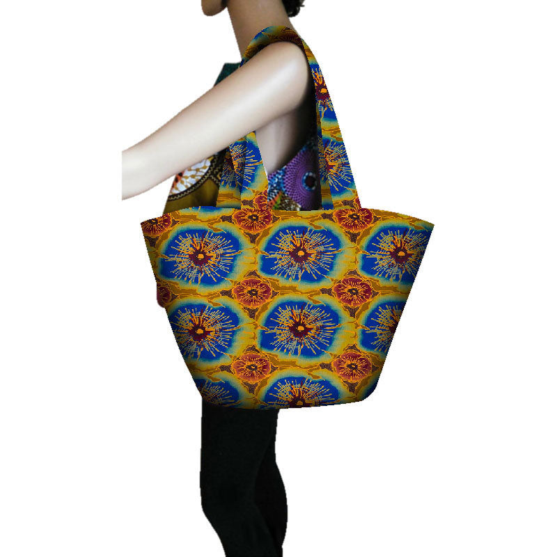 Batik print handbag