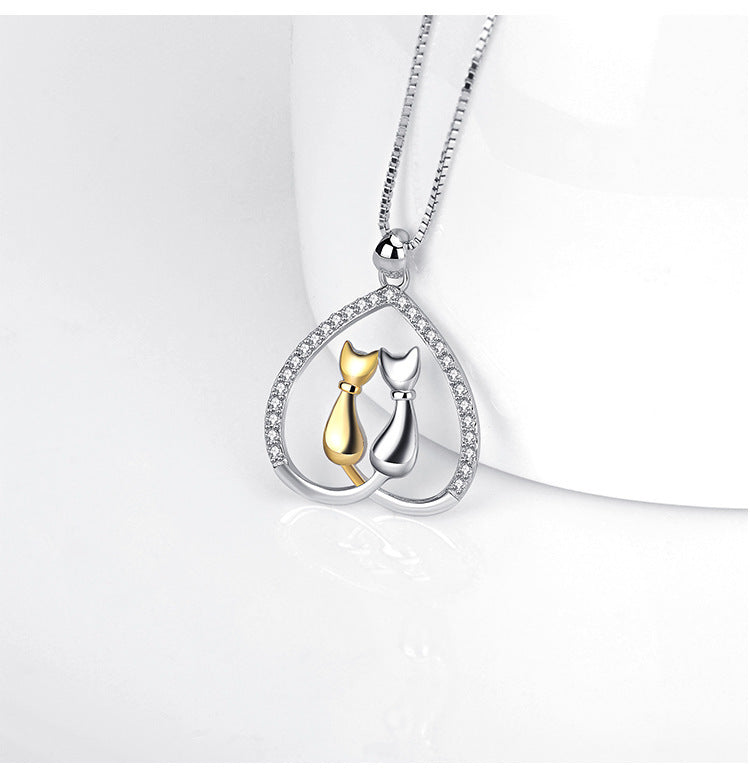 Heart-shaped hollow pendant