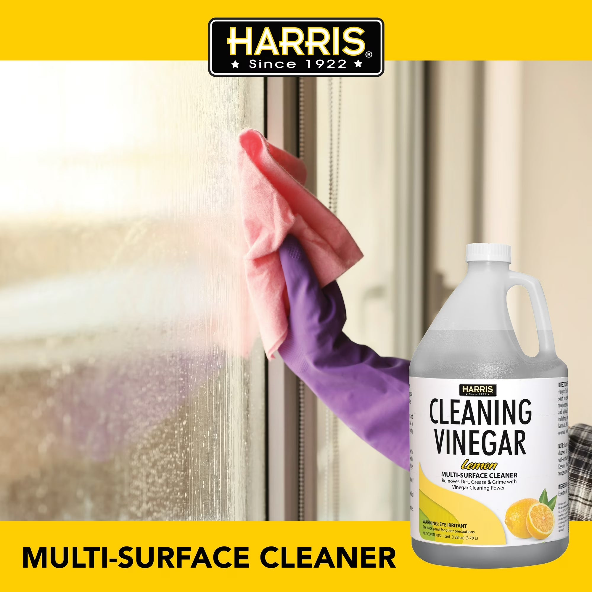 Harris Cleaning Vinegar Lemon Scent 1 Gallon All Purpose Surface Cleaner