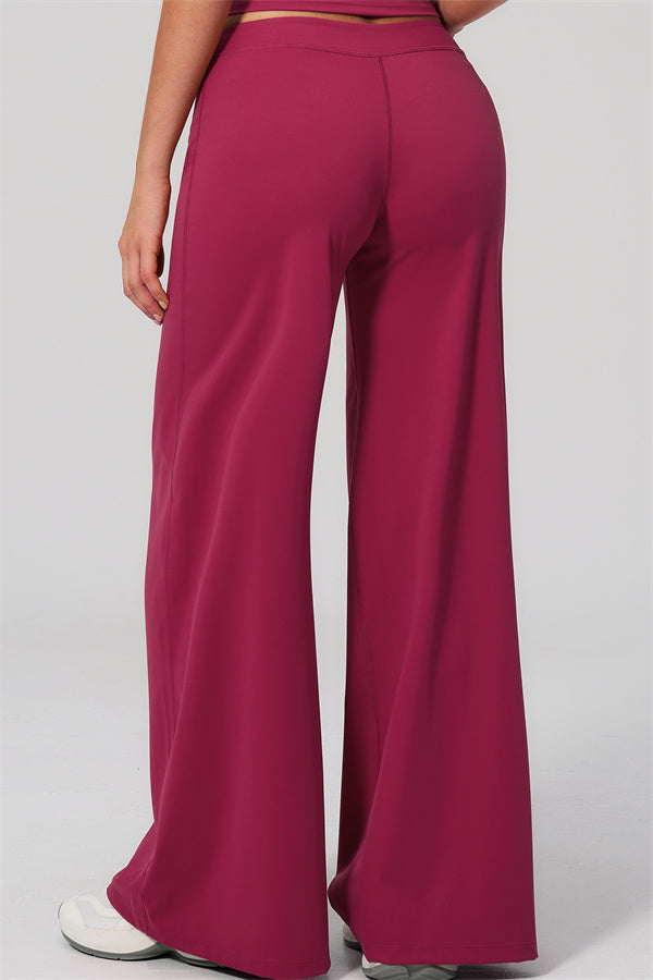 The Revive Crop Top Straight Leg Pants 2-Piece Set