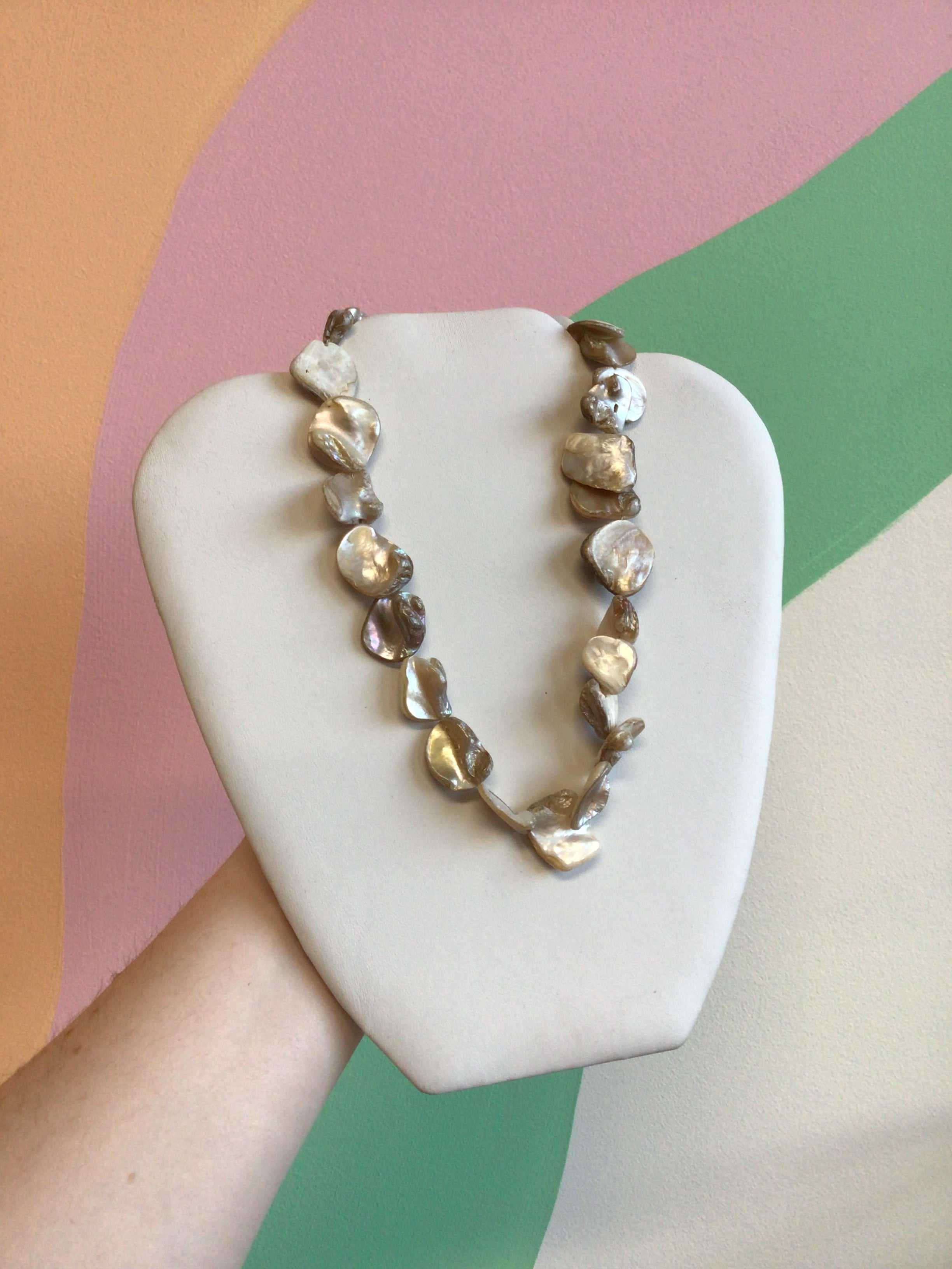 Stacked Abalone Necklace