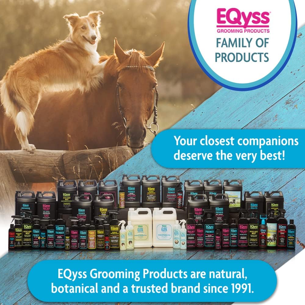 EQyss Premier Equine Horse Spray Moisturizes Skin and Coat 32 oz. Repel Dust Non-Slip