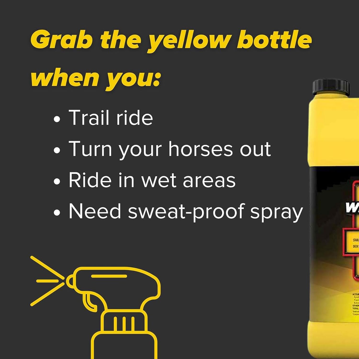 Pyranha Horse Wipe N' Spray RTU Citronella Equine Fly Protection 1 Gallon