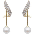 New Trendy High-end Earrings Retro Light Luxury Simple Earrings