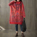Women's printed long hoodie