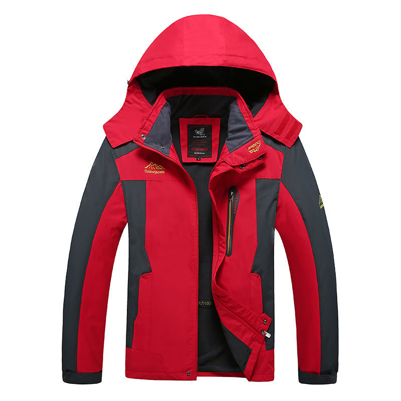 Jacket wind resistant, waterproof, waterproof, sports and leisure, jacket, jacket, and outdoor camping outdoors