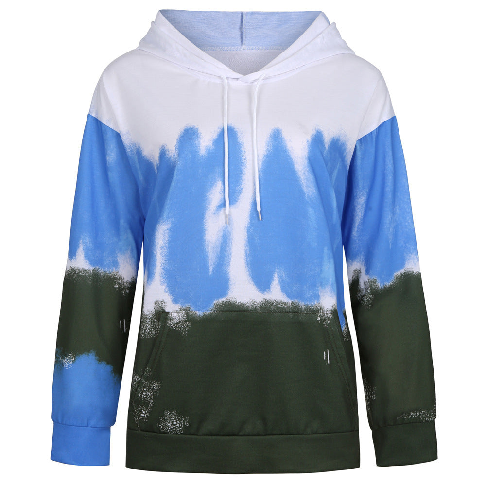 Tie-dye print hoodie