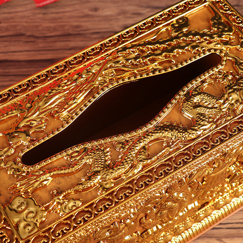 Tibetan Tantric Buddhism Eight Auspicious Tissue Box Living Room Dining Room Car Small Tissue Box