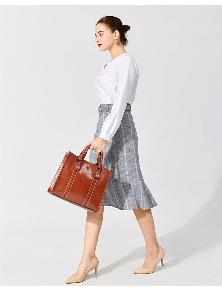 Multifunctional retro handbag