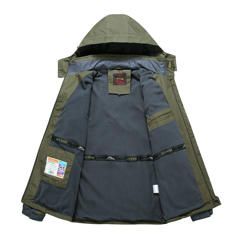 Jacket wind resistant, waterproof, waterproof, sports and leisure, jacket, jacket, and outdoor camping outdoors
