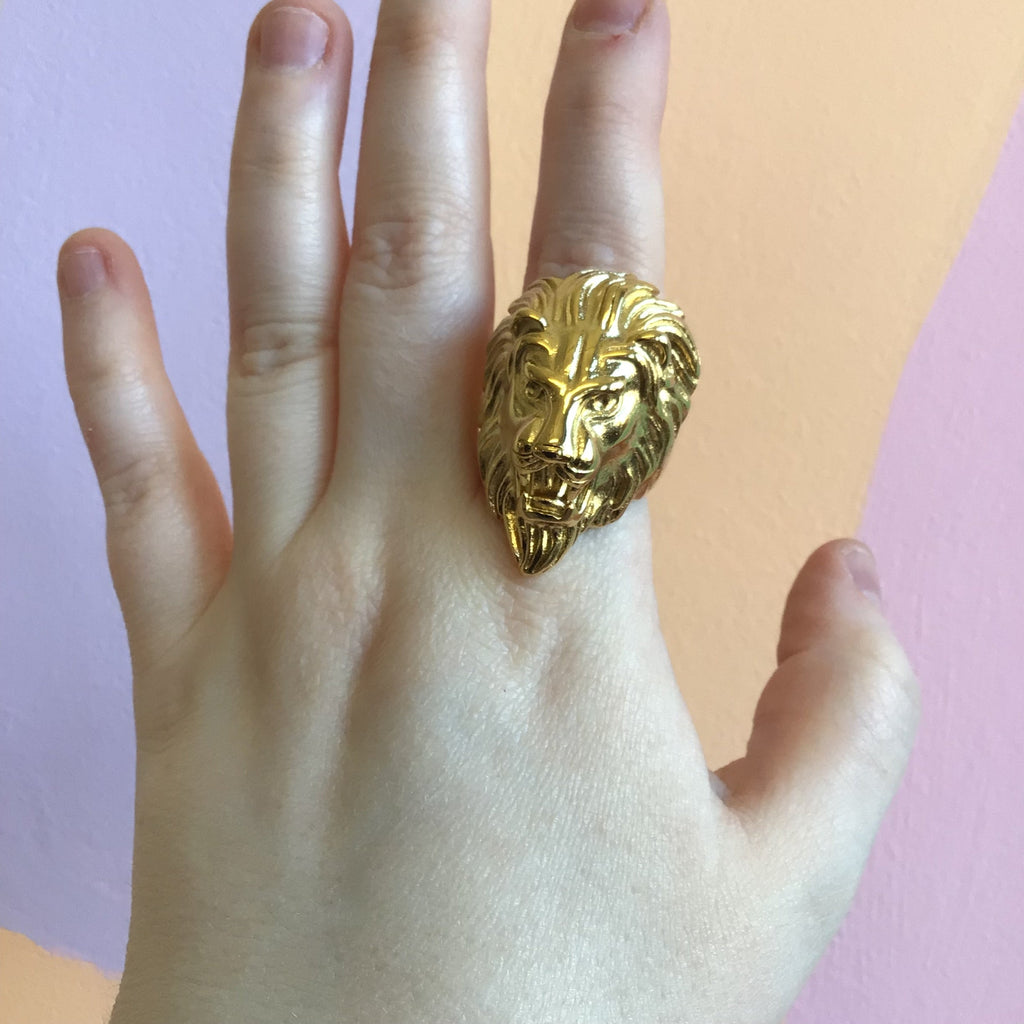 Lion Titanium Ring