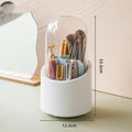 Dust Proof Household Acrylic Lipstick Cosmetic Storage Box Rotating Brush Barrel