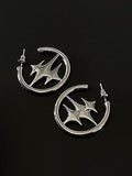 Korean Fashion Star Cross Earrings