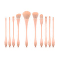 10 pcs Little pretty waist pink makeup brush